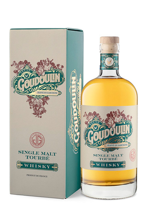 Acheter Spiritueux : Whisky Single Malt Tourbé Veuve Goudoulin 43,2%% vol.  Bouteille de 70 cl